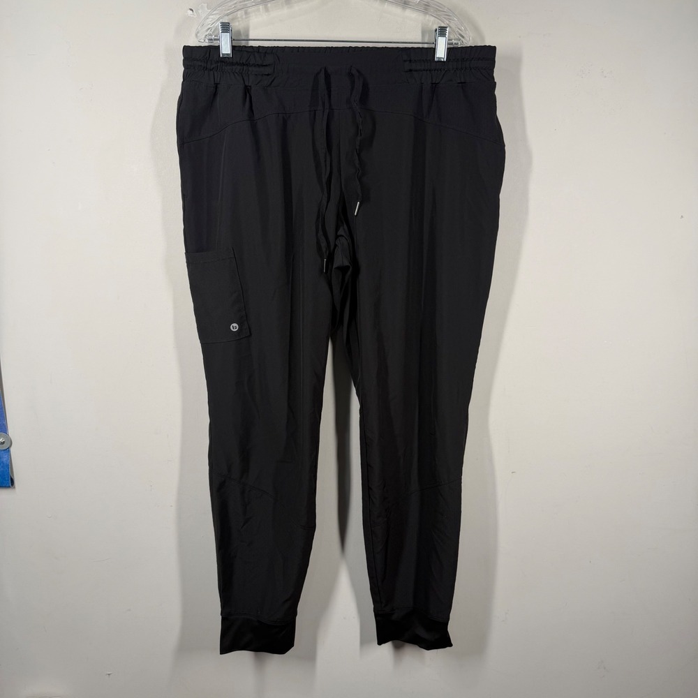 Barco One Womens Black Jogger Scrub Pants XL Cargo Pockets BOP513 Activewear